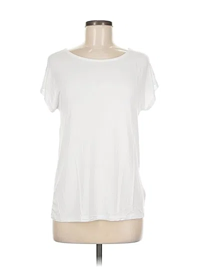 Pre-owned Tahari Short Sleeve T-shirt In White