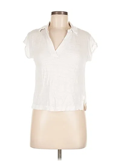 Pre-owned Tahari Short Sleeve T-shirt In White