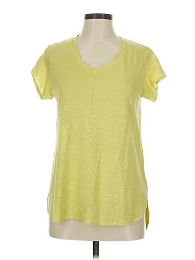 Pre-owned Tahari Short Sleeve T-shirt In Yellow