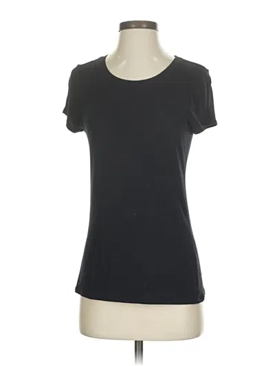 Pre-owned Tahari Short Sleeve T-shirt In Black
