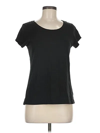 Pre-owned Tahari Short Sleeve T-shirt In Black