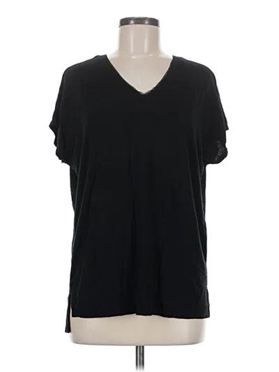 Pre-owned Tahari Short Sleeve T-shirt In Black