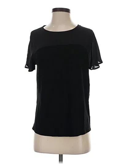 Pre-owned Tahari Short Sleeve T-shirt In Black