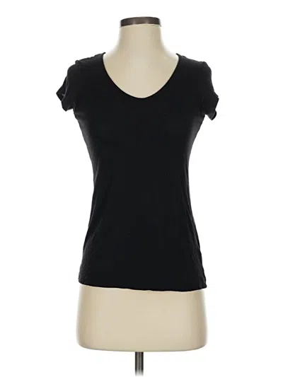 Pre-owned Tahari Short Sleeve T-shirt In Black