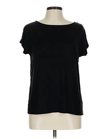 Pre-owned Tahari Short Sleeve T-shirt In Black