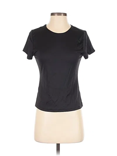 Pre-owned Tahari Short Sleeve T-shirt In Black
