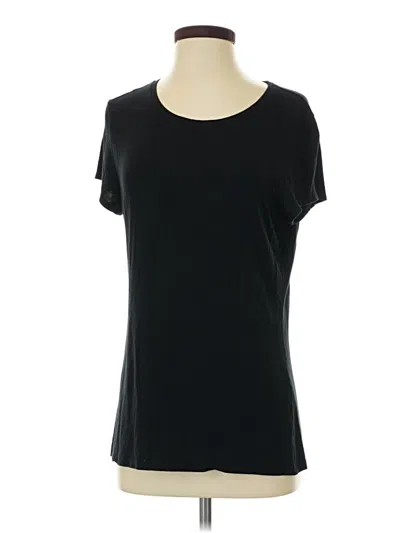 Pre-owned Tahari Short Sleeve T-shirt In Black