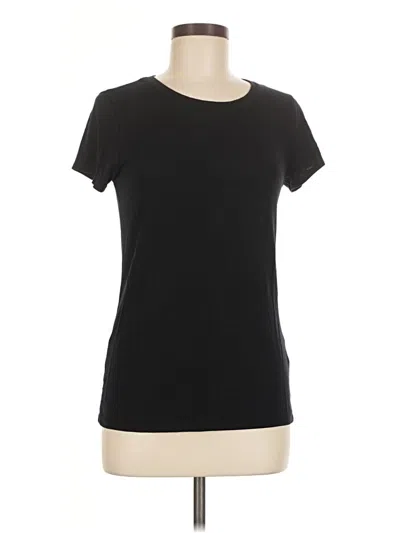 Pre-owned Tahari Short Sleeve T-shirt In Black
