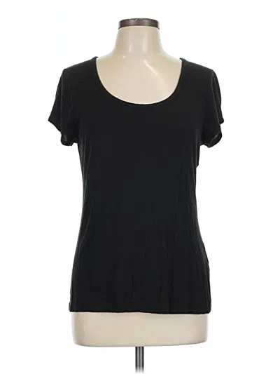 Pre-owned Tahari Short Sleeve T-shirt In Black