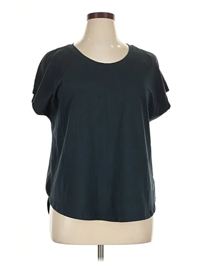 Pre-owned Tahari Short Sleeve T-shirt In Black