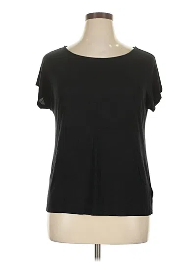 Pre-owned Tahari Short Sleeve T-shirt In Black