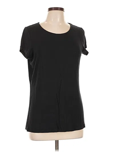 Pre-owned Tahari Short Sleeve T-shirt In Black