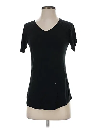 Pre-owned Tahari Short Sleeve T-shirt In Black