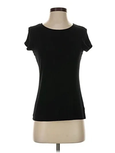 Pre-owned Tahari Short Sleeve T-shirt In Black