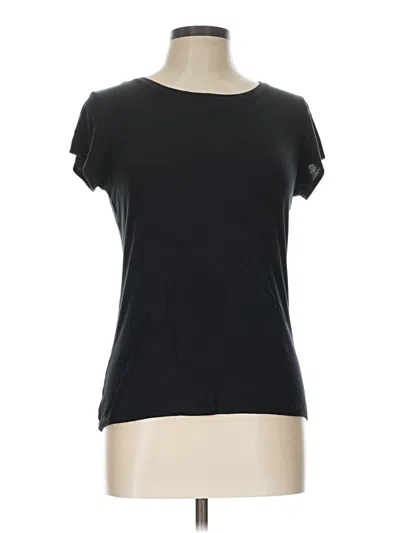 Pre-owned Tahari Short Sleeve T-shirt In Black