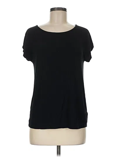 Pre-owned Tahari Short Sleeve T-shirt In Black