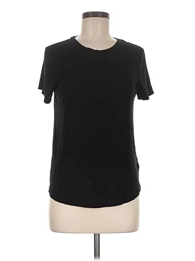 Pre-owned Tahari Short Sleeve T-shirt In Black