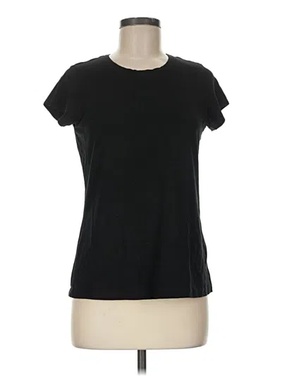 Pre-owned Tahari Short Sleeve T-shirt In Black