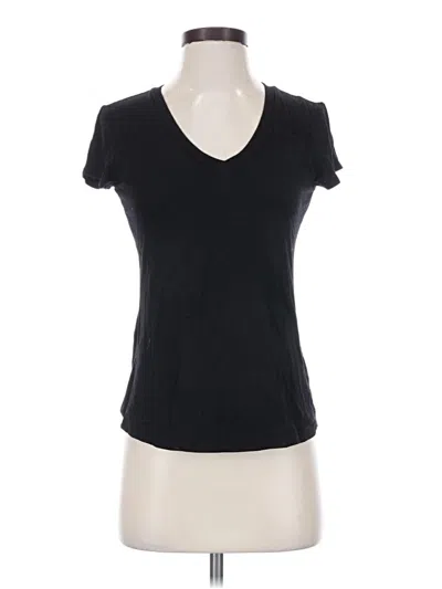 Pre-owned Tahari Short Sleeve T-shirt In Black