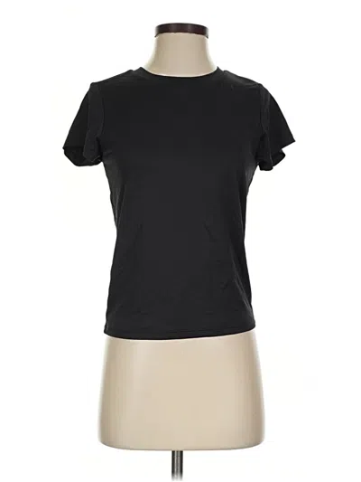 Pre-owned Tahari Short Sleeve T-shirt In Black