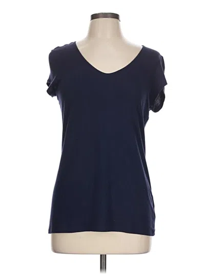 Pre-owned Tahari Short Sleeve T-shirt In Blue