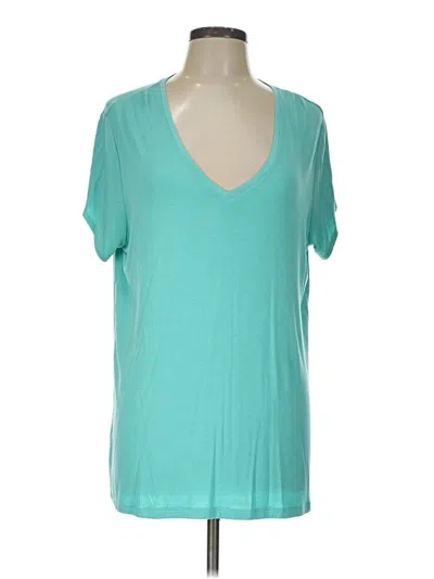 Pre-owned Tahari Short Sleeve T-shirt In Blue