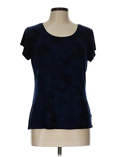 Pre-owned Tahari Short Sleeve T-shirt In Blue