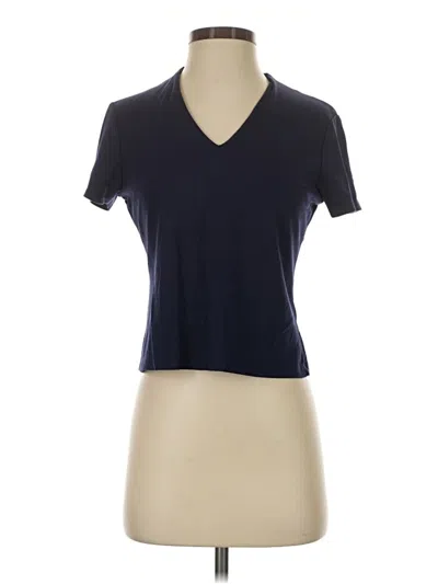 Pre-owned Tahari Short Sleeve T-shirt In Blue