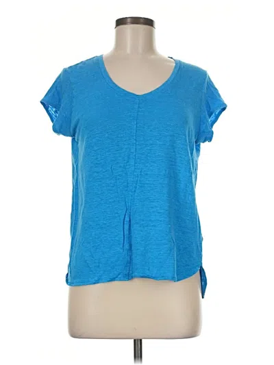 Pre-owned Tahari Short Sleeve T-shirt In Blue