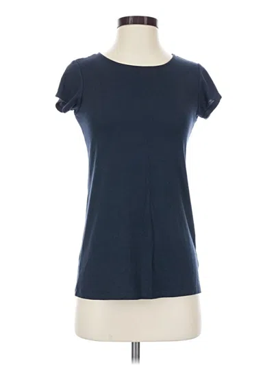 Pre-owned Tahari Short Sleeve T-shirt In Blue