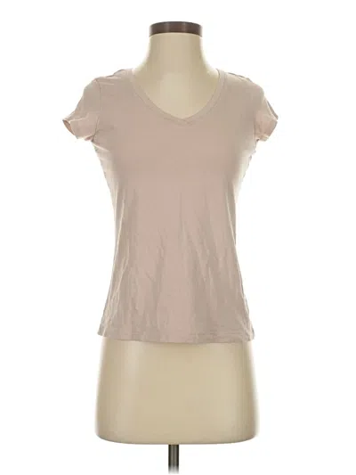 Pre-owned Tahari Short Sleeve T-shirt In Brown
