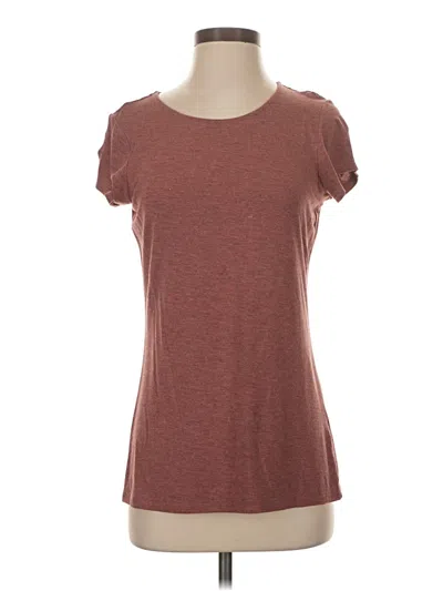 Pre-owned Tahari Short Sleeve T-shirt In Brown