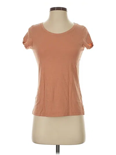 Pre-owned Tahari Short Sleeve T-shirt In Brown