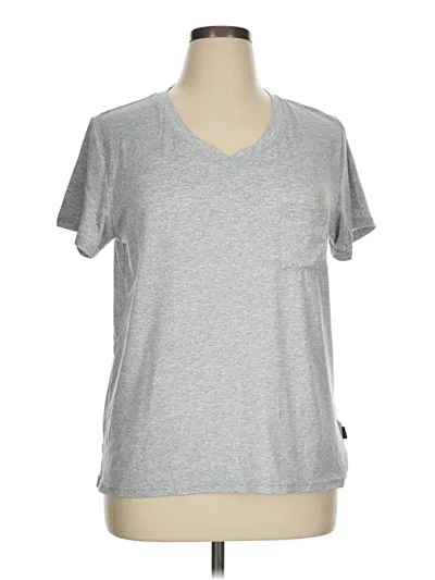 Pre-owned Tahari Short Sleeve T-shirt In Gray