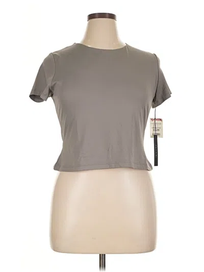 Pre-owned Tahari Short Sleeve T-shirt In Gray