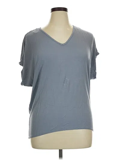 Pre-owned Tahari Short Sleeve T-shirt In Gray