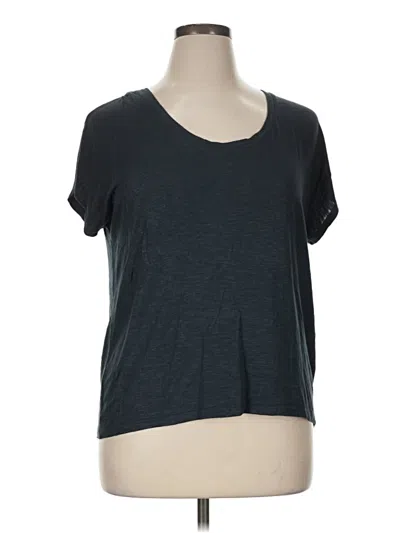 Pre-owned Tahari Short Sleeve T-shirt In Gray