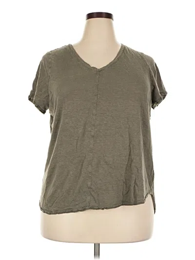 Pre-owned Tahari Short Sleeve T-shirt In Gray