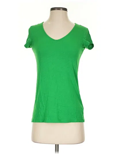 Pre-owned Tahari Short Sleeve T-shirt In Green