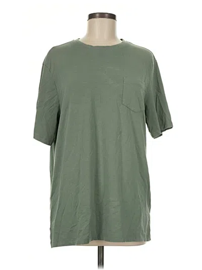 Pre-owned Tahari Short Sleeve T-shirt In Green