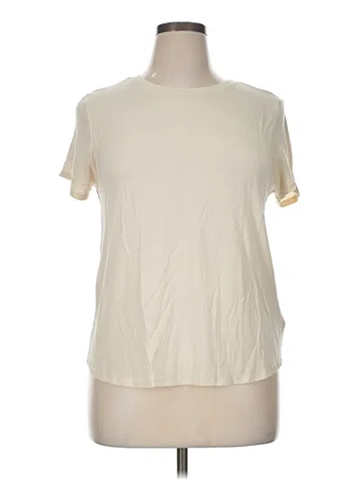 Pre-owned Tahari Short Sleeve T-shirt In Ivory