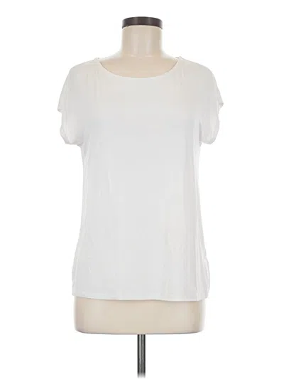 Pre-owned Tahari Short Sleeve T-shirt In Ivory