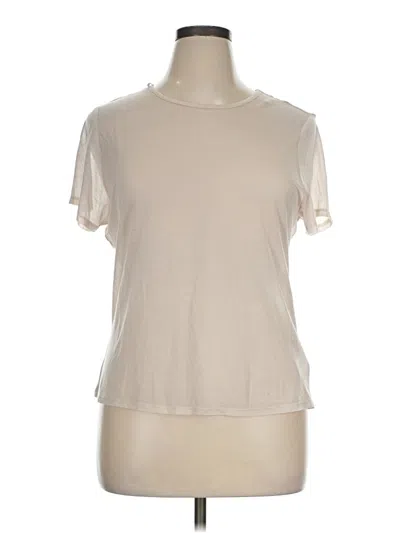 Pre-owned Tahari Short Sleeve T-shirt In Ivory