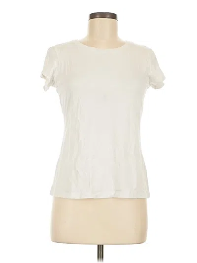 Pre-owned Tahari Short Sleeve T-shirt In Ivory