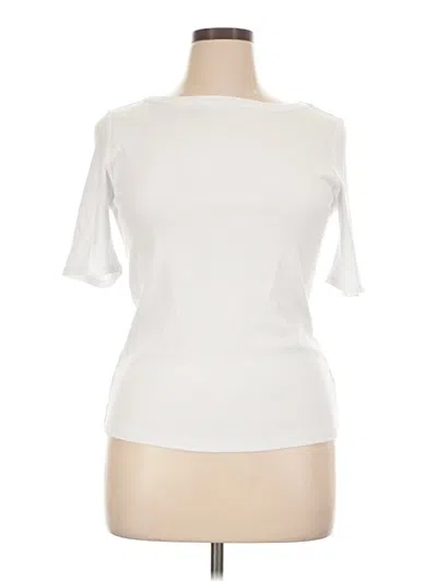 Tahari Short Sleeve T-shirt In Ivory
