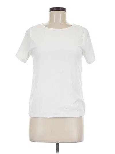 Pre-owned Tahari Short Sleeve T-shirt In Ivory