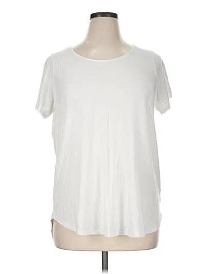 Pre-owned Tahari Short Sleeve T-shirt In Ivory
