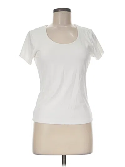 Pre-owned Tahari Short Sleeve T-shirt In Ivory