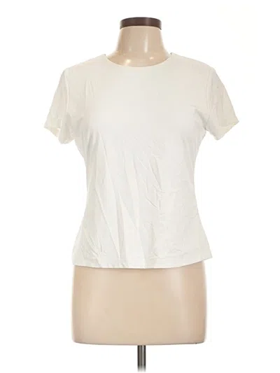 Pre-owned Tahari Short Sleeve T-shirt In Ivory
