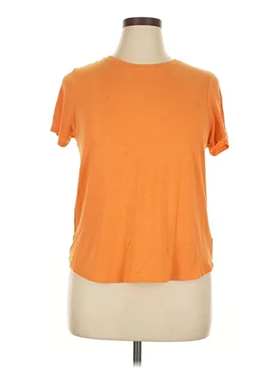 Pre-owned Tahari Short Sleeve T-shirt In Orange